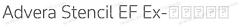 Advera Stencil EF Ex字体转换